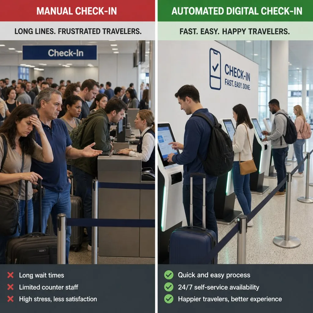 Attendees checking in at an event with mobile passes