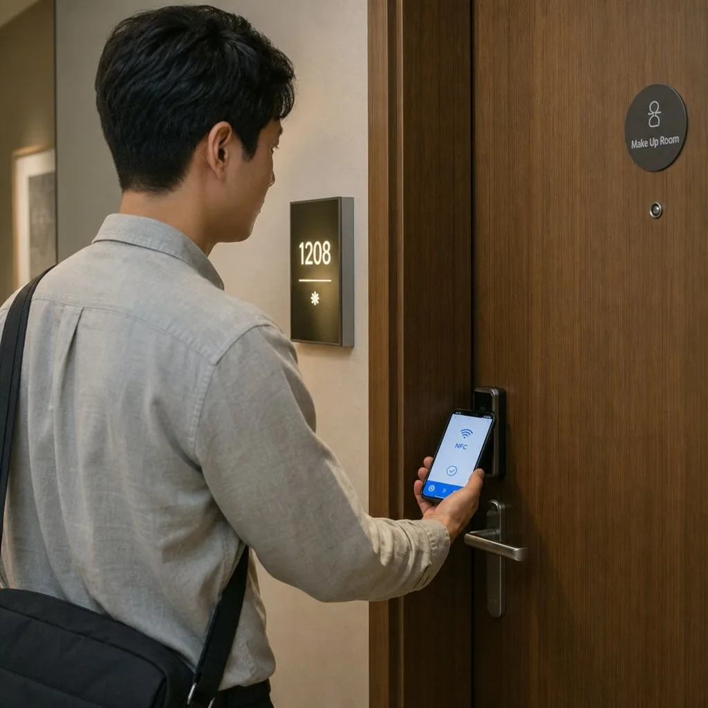 A credential being verified by scanning a QR code