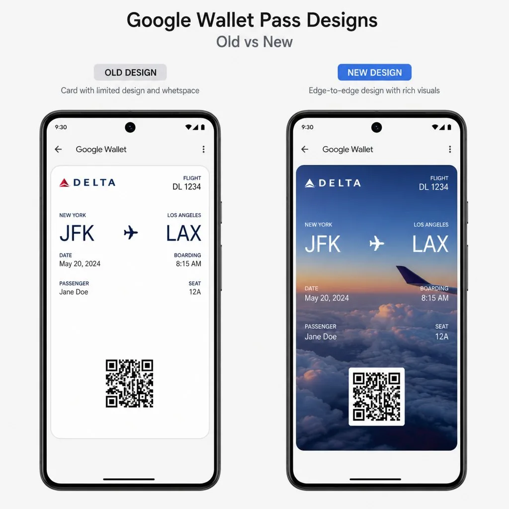 A branded pass displayed in Google Wallet on an Android phone