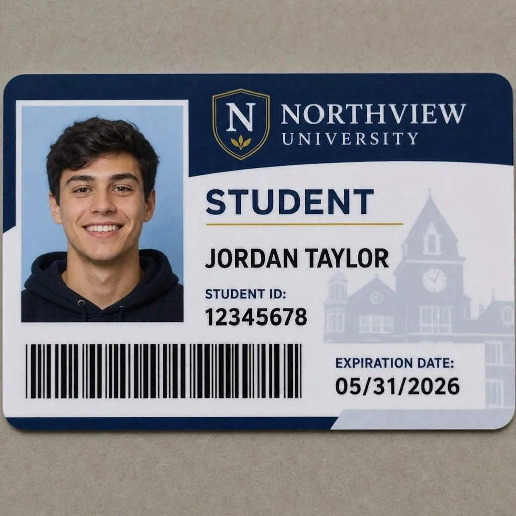 Security features on an identification credential