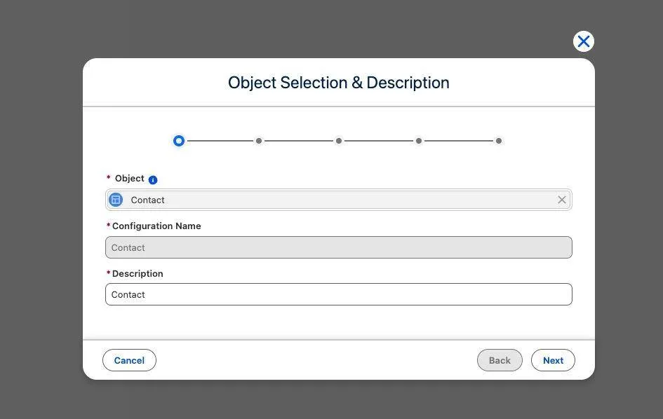 Kemicard flow configuration screenshot