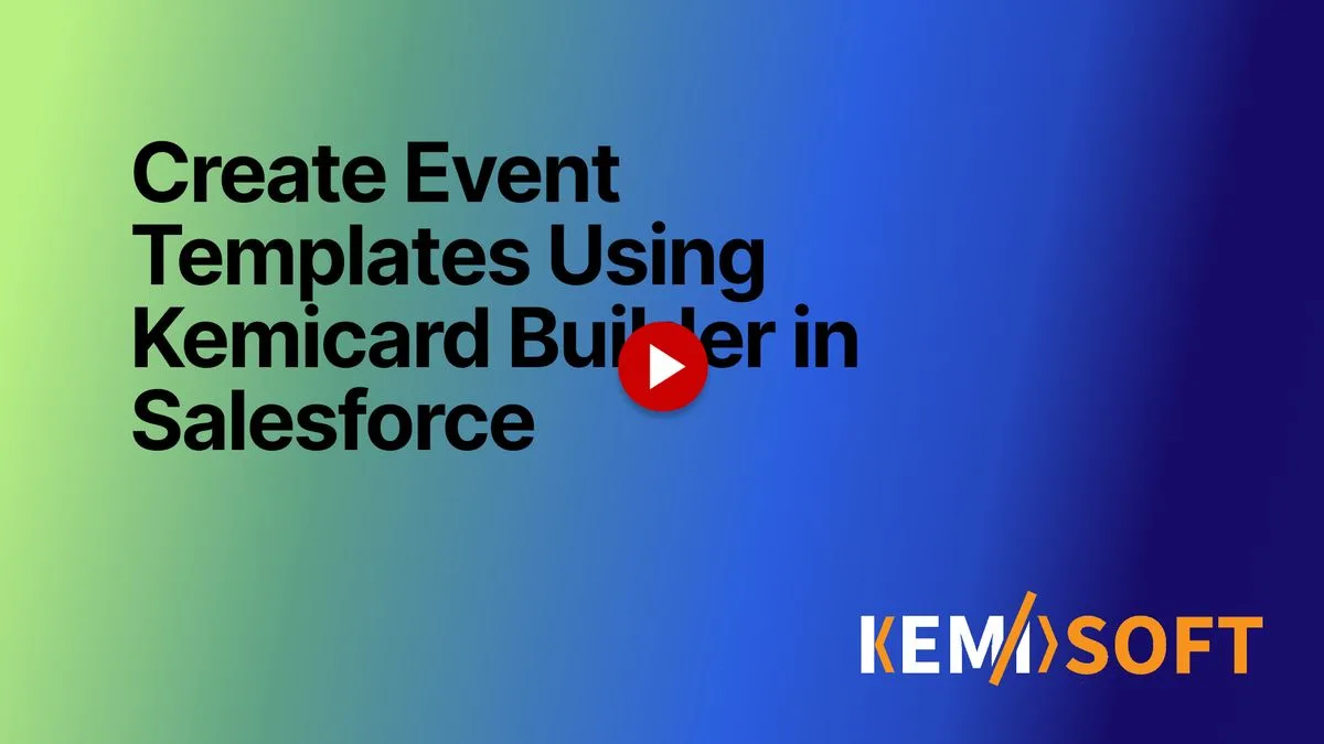 Create Event Template — video walkthrough