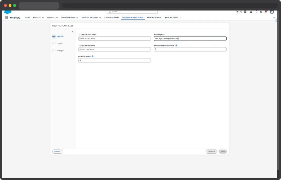 Kemicard Studio — Enter Template Description
