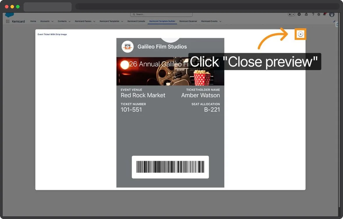 Kemicard Studio — Close Preview Window