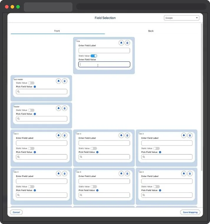 Kemicard Studio — Enter Field Value