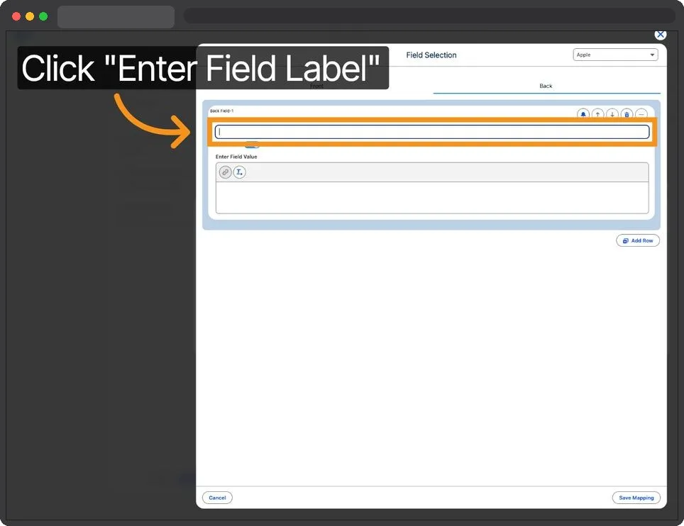 Kemicard Studio — Select Enter Field Label