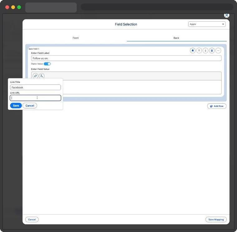 Kemicard Studio — Enter Link URL