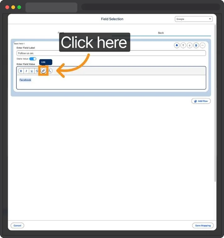 Kemicard Studio — Open Link Settings