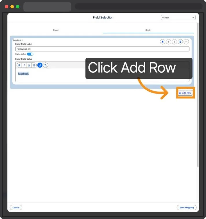 Kemicard Studio — Access Field Mapping