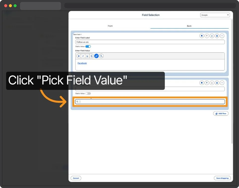 Kemicard Studio — Select Pick Field Value