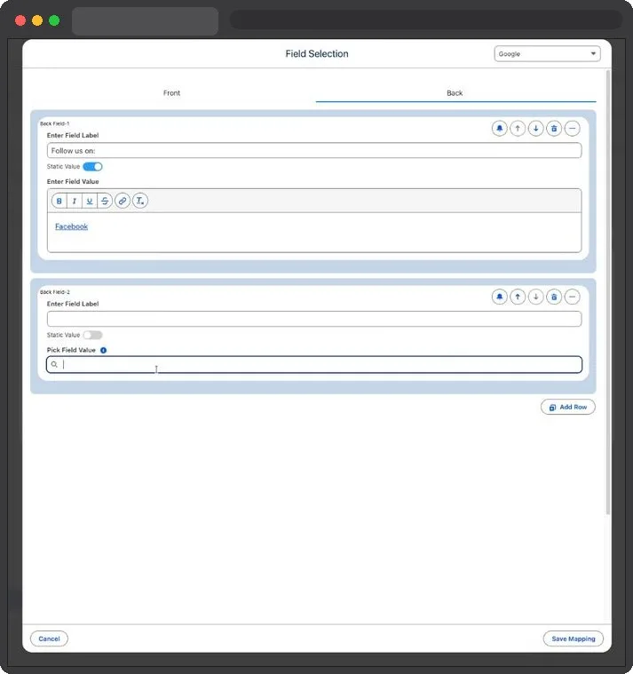 Kemicard Studio — Search Contact Field