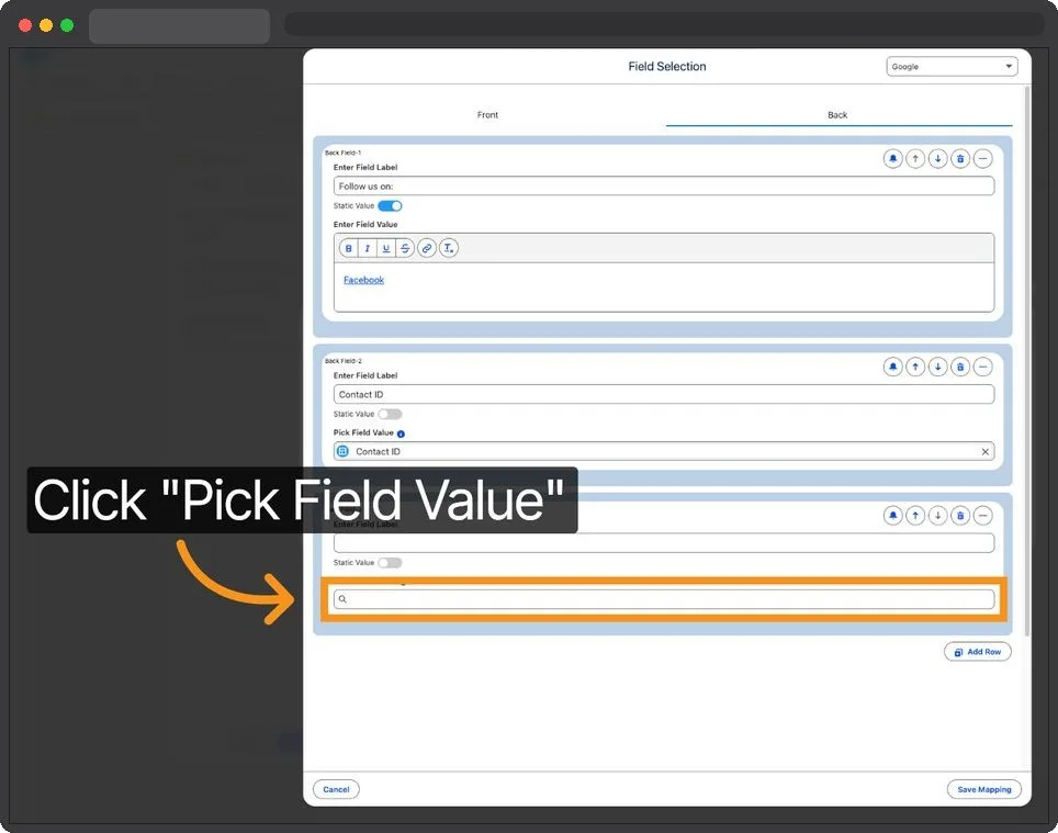 Kemicard Studio — Pick Additional Field Value