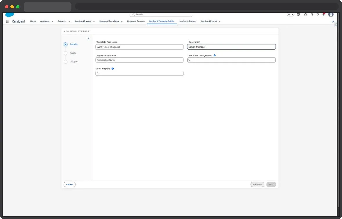 Kemicard Studio — Enter Template Description