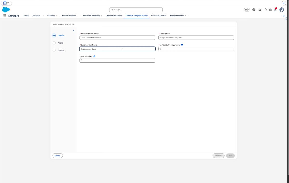 Kemicard Studio — Enter Organization Name