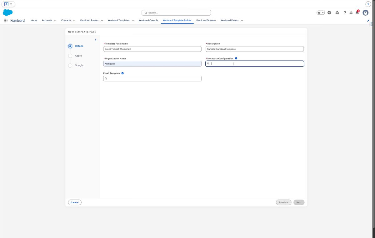 Kemicard Studio — Enter Metadata Keyword