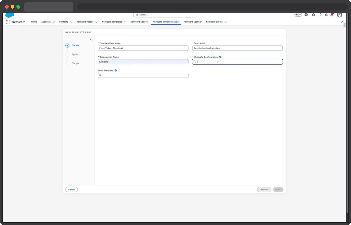 Kemicard Studio — Enter Metadata Keyword