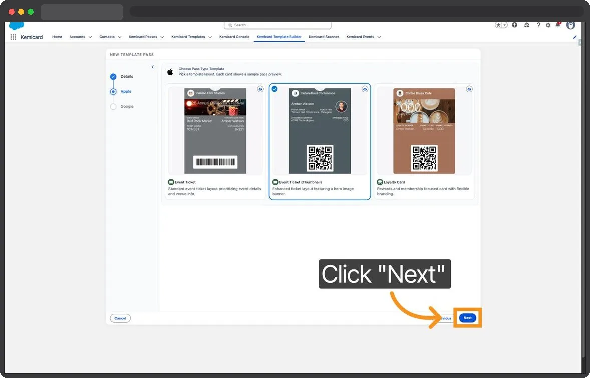 Kemicard Studio — Click Next To Proceed