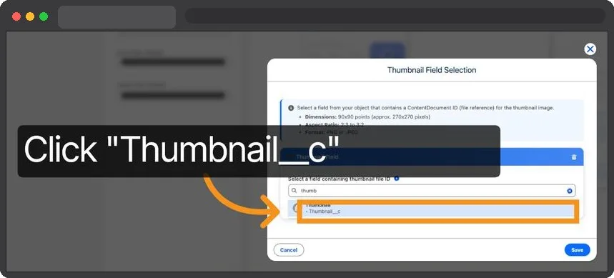 Kemicard Studio — Select Thumbnail Field