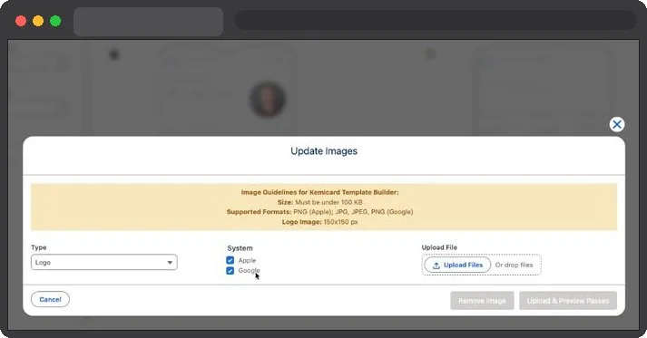 Kemicard Studio — Enter Upload Keyword