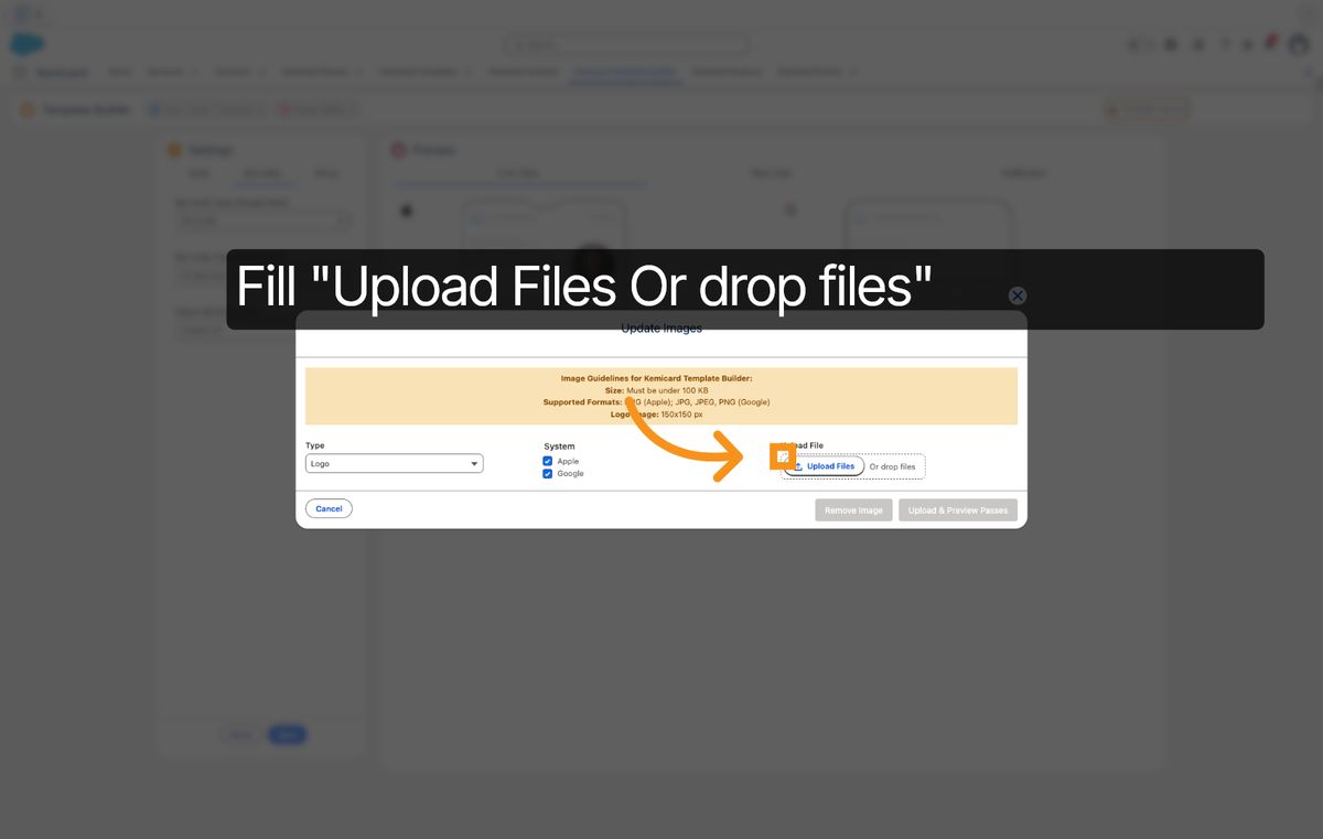 Kemicard Studio — Fill Upload Files Section