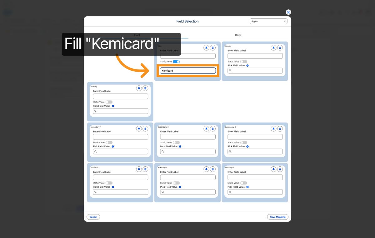 Kemicard Studio — Enter Organization Name