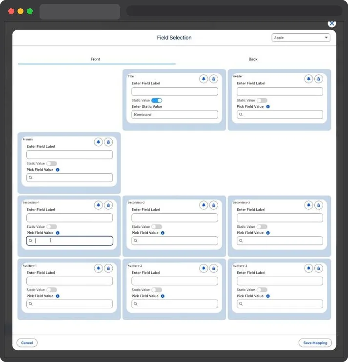 Kemicard Studio — Enter First Name Keyword