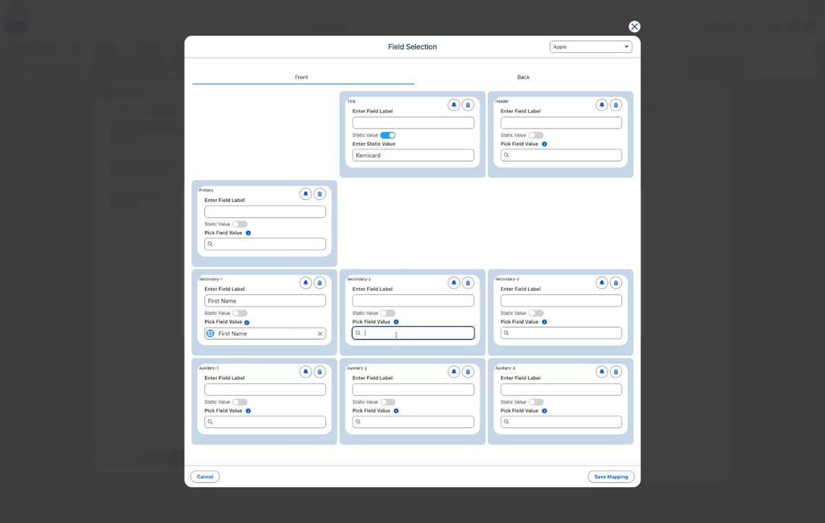 Kemicard Studio — Enter Last Name Keyword