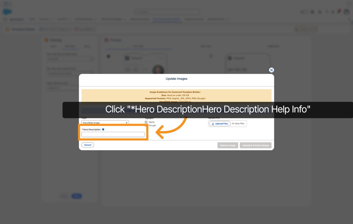 Kemicard Studio — Select Hero Description Help