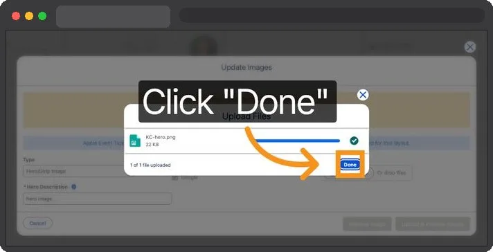 Kemicard Studio — Click Done Button