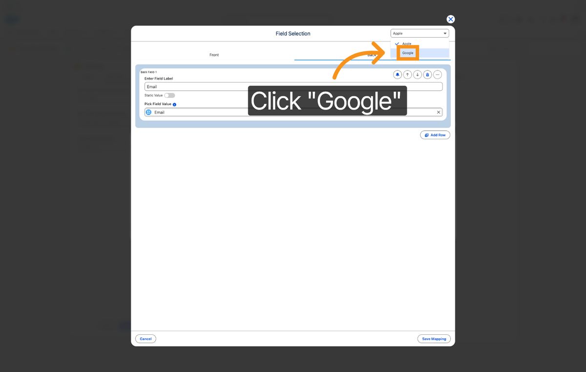 Kemicard Studio — Click Google Option
