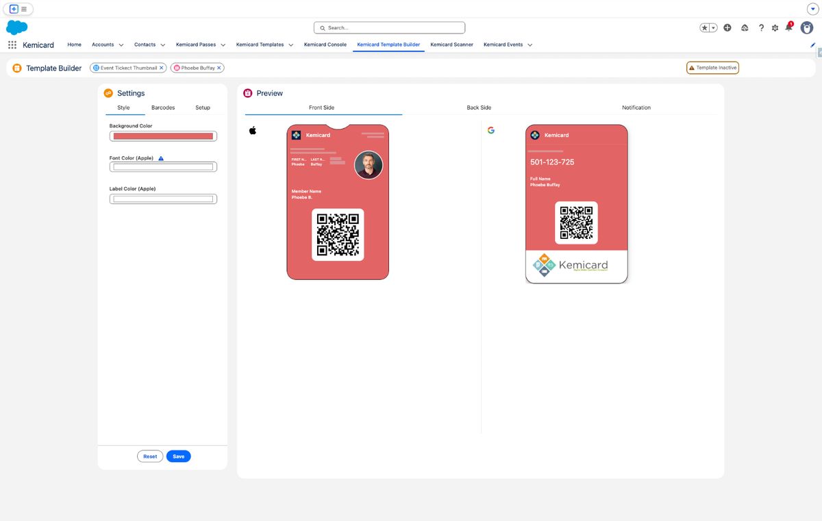 Kemicard Studio — Click Field Mapping Summary
