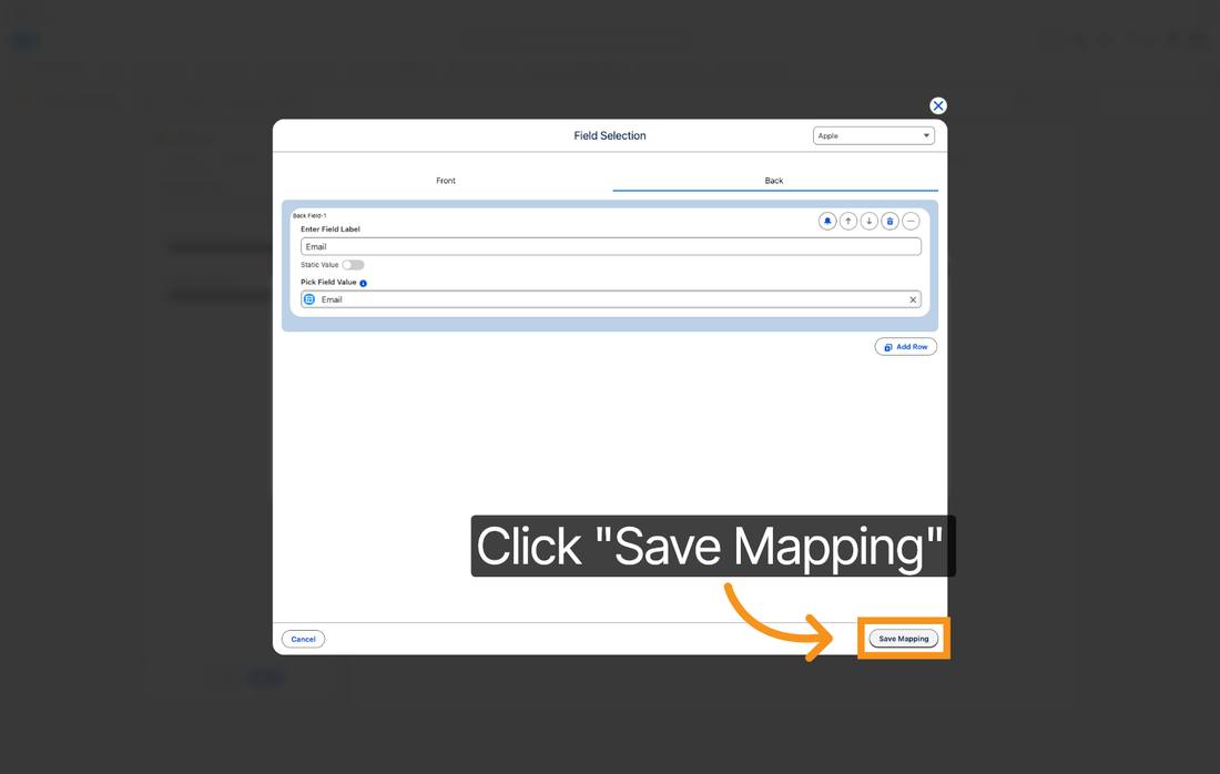 Kemicard Template Builder — field mapping search