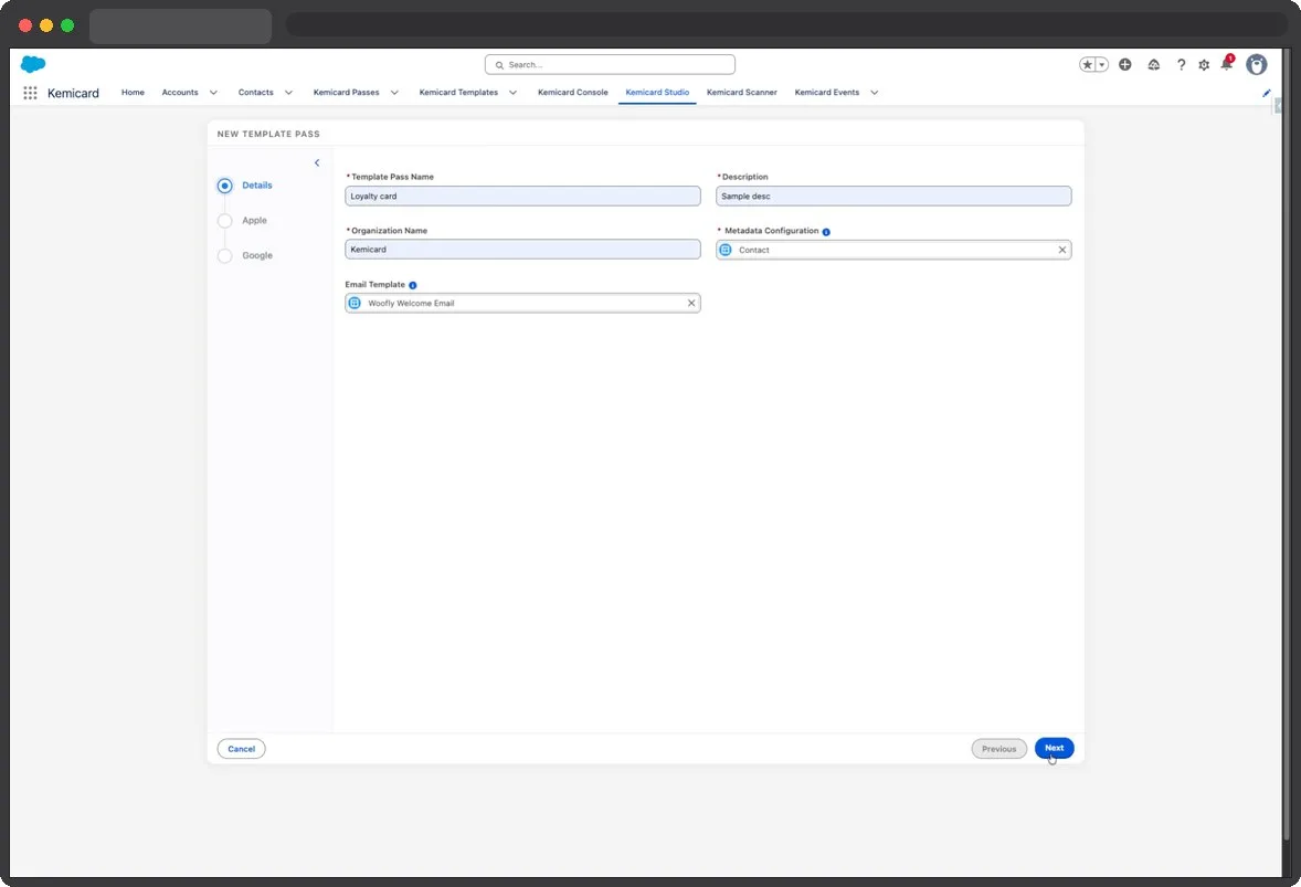 Kemicard Studio — Proceed To Next Step