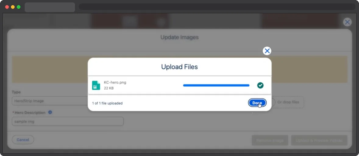 Kemicard Studio — Complete Upload Step