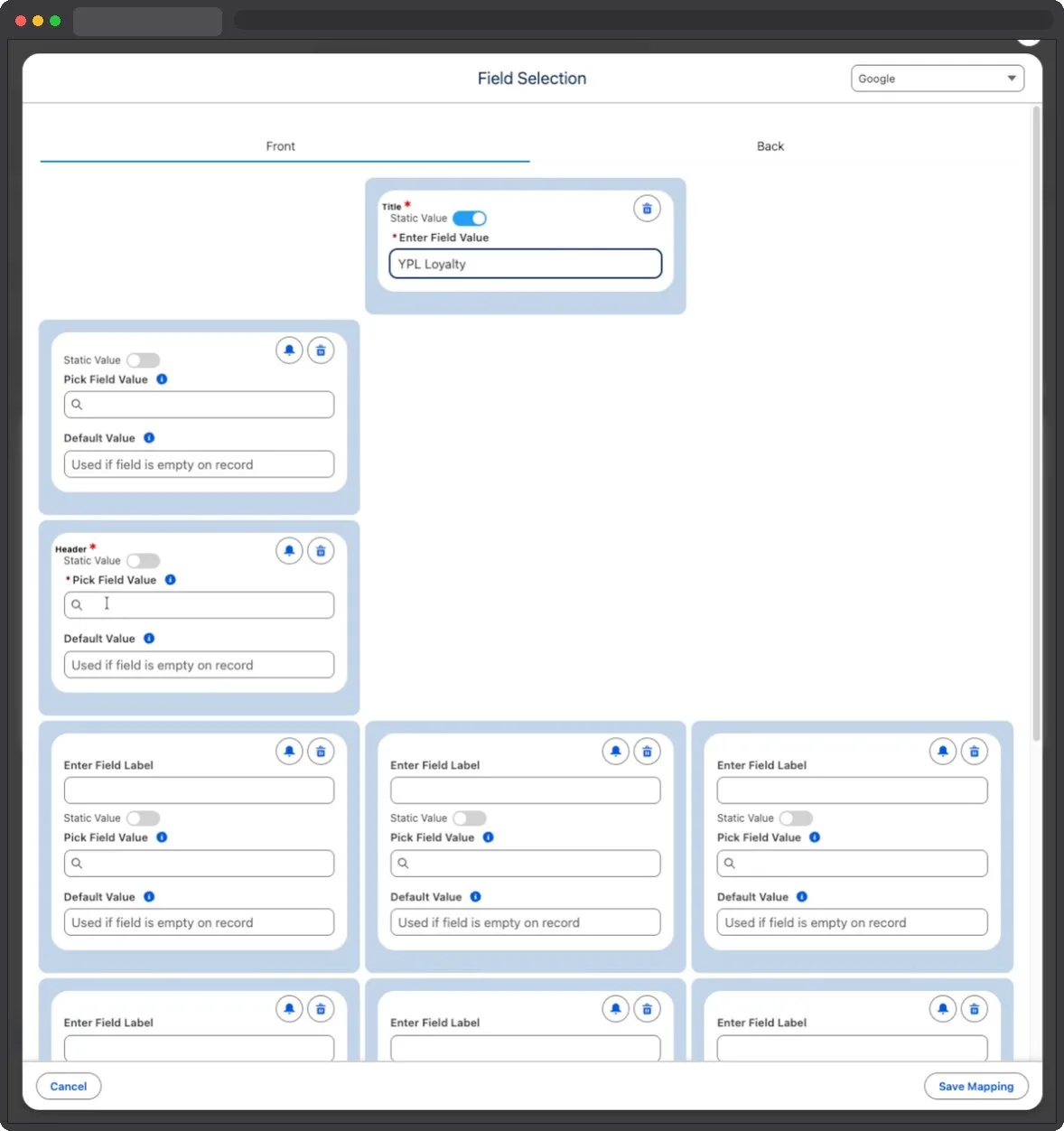 Kemicard Studio — Pick Field Value