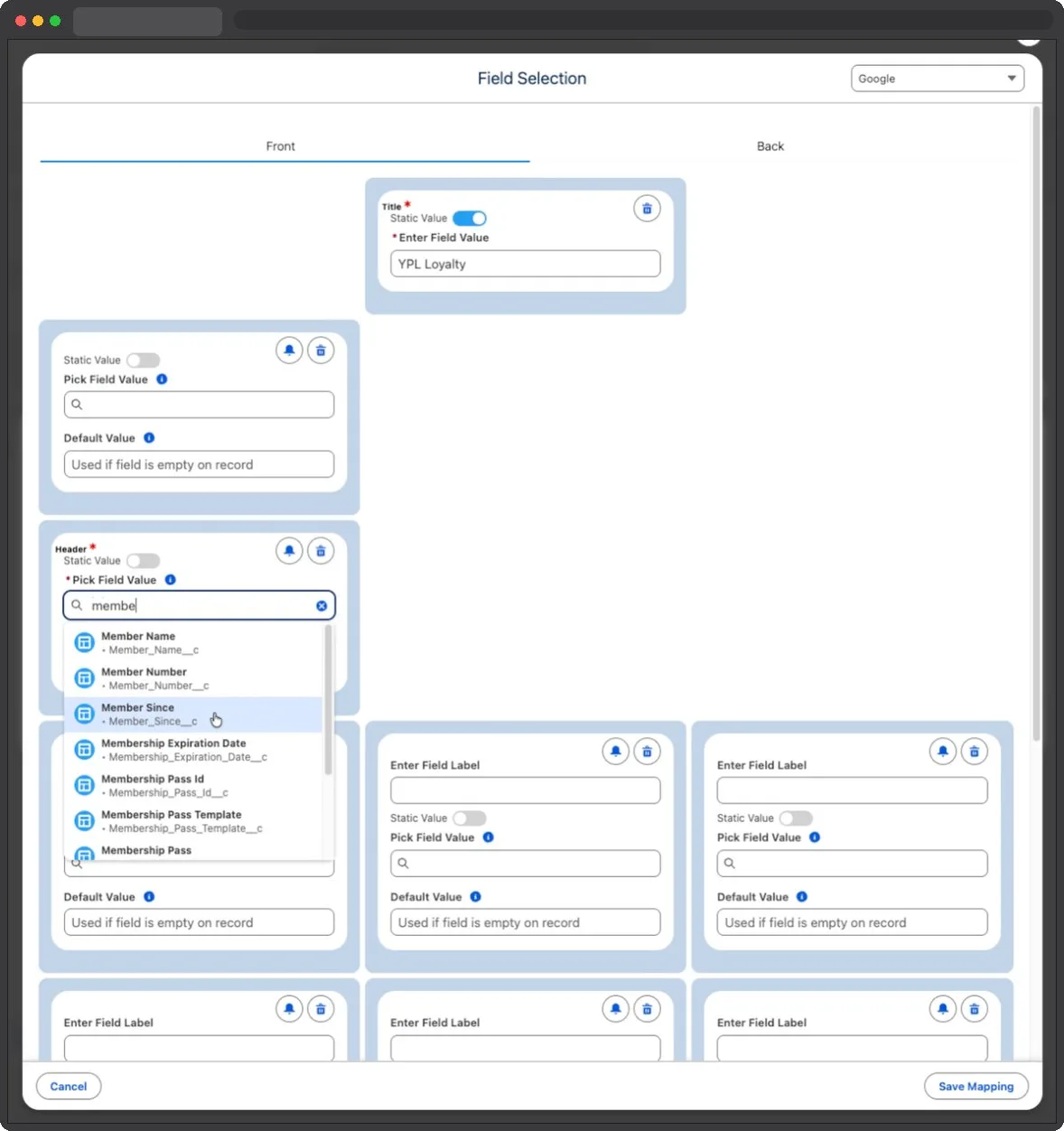 Kemicard Studio — Select Member Since Field