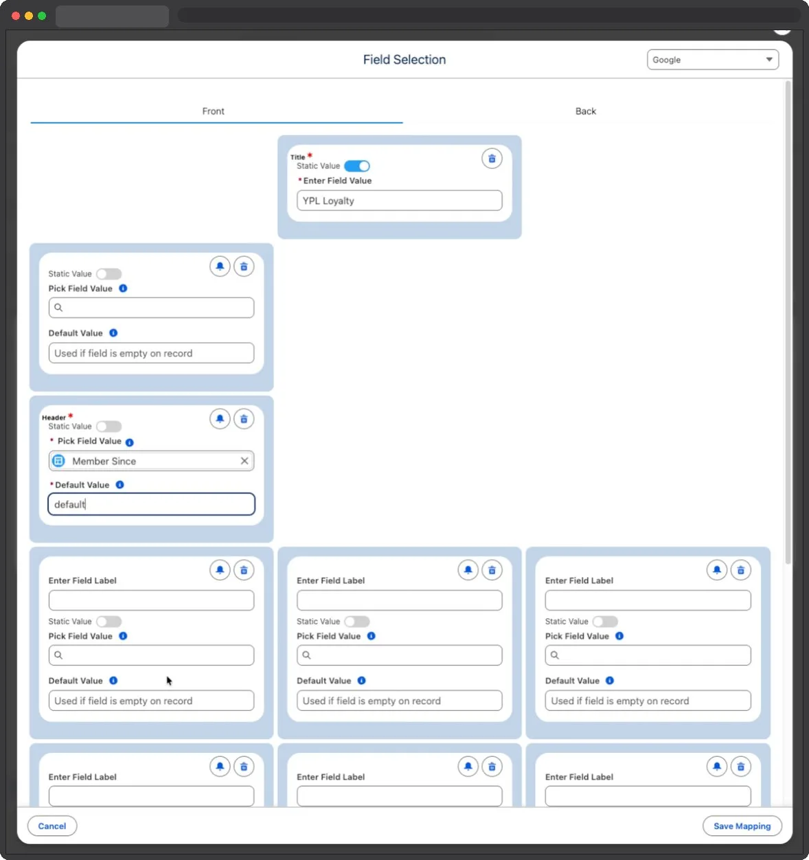 Kemicard Studio — Pick Field Value