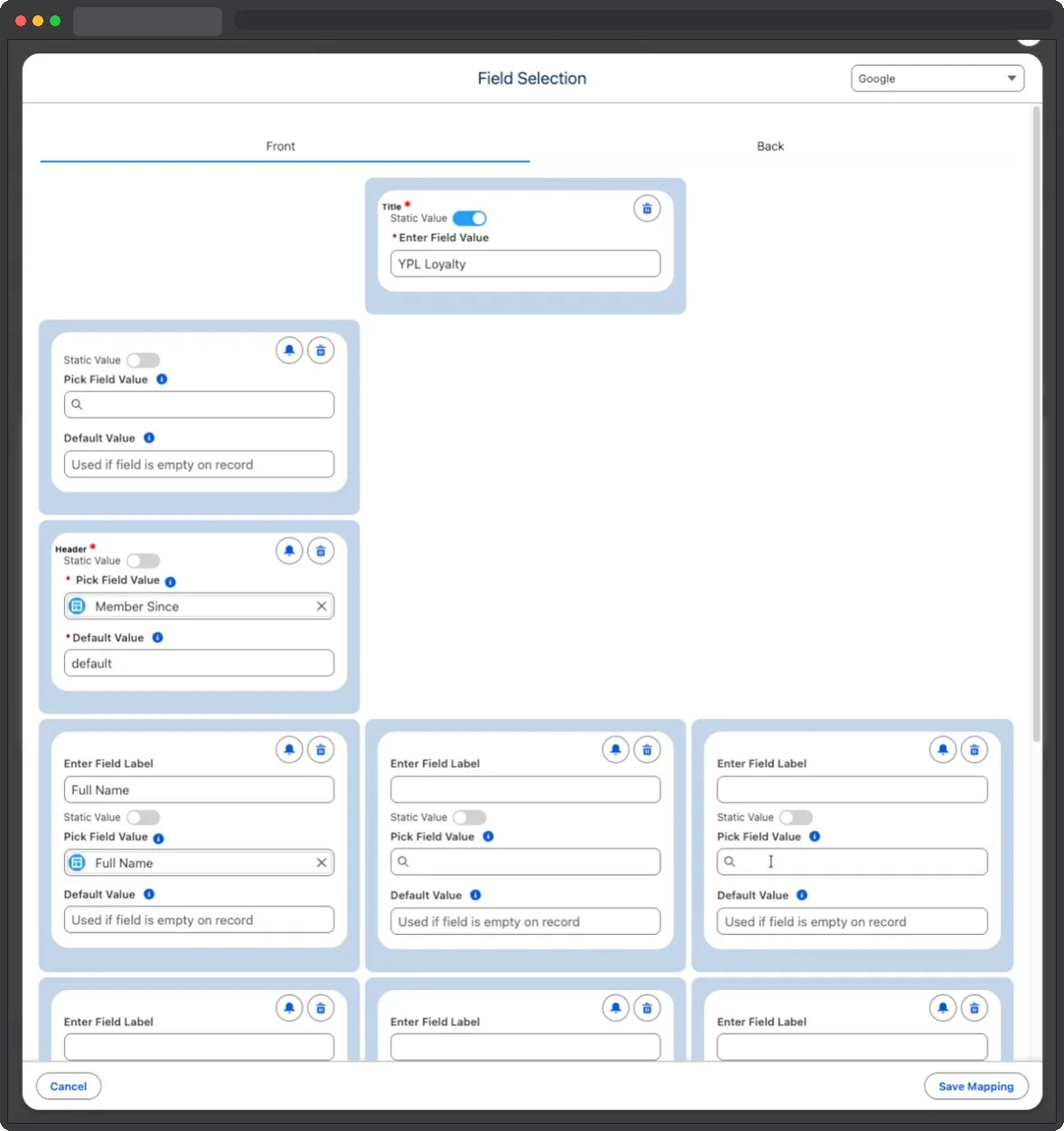 Kemicard Studio — Pick Field Value
