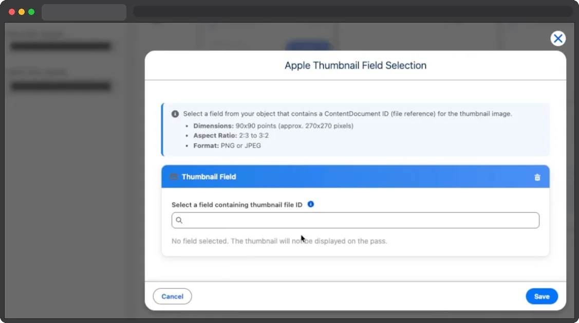 Kemicard Studio — Select Thumbnail Field