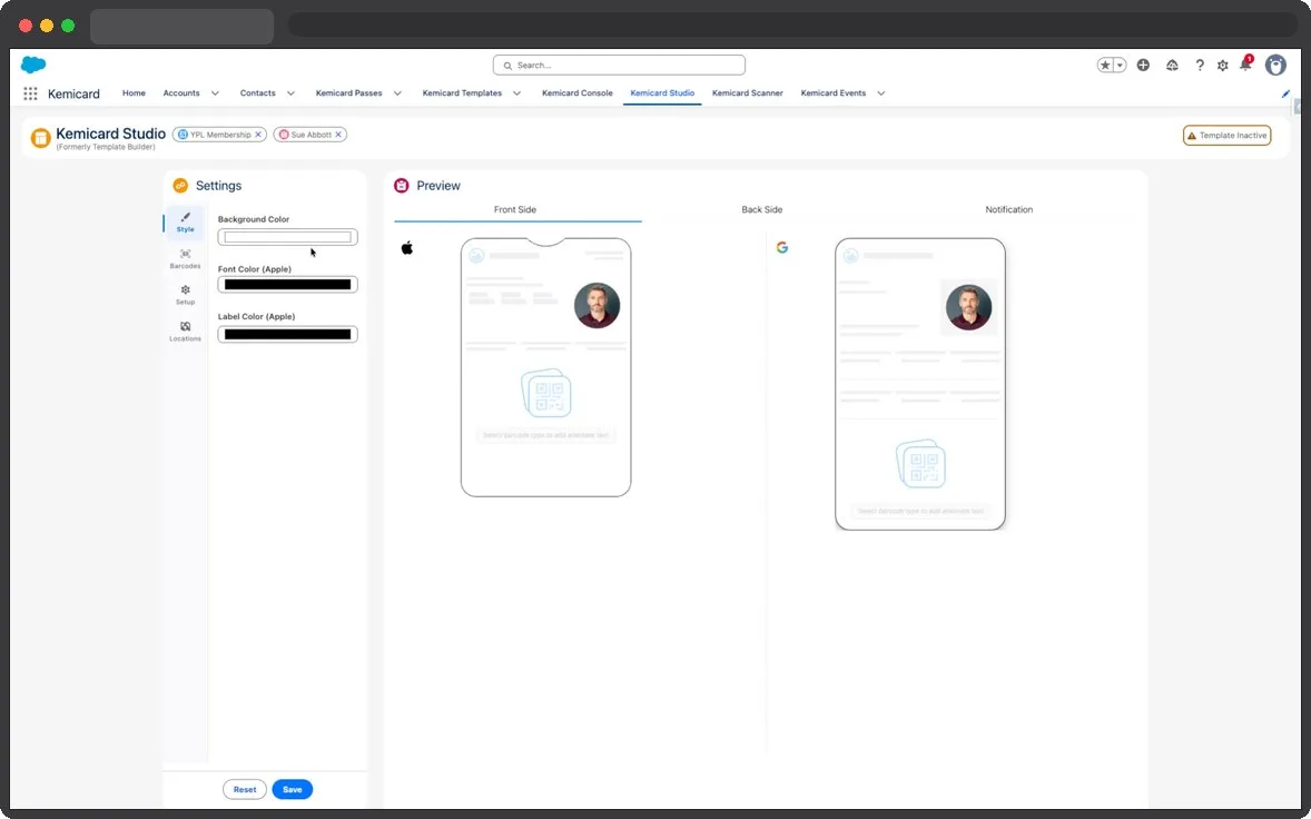 Kemicard Studio — Select Color Code