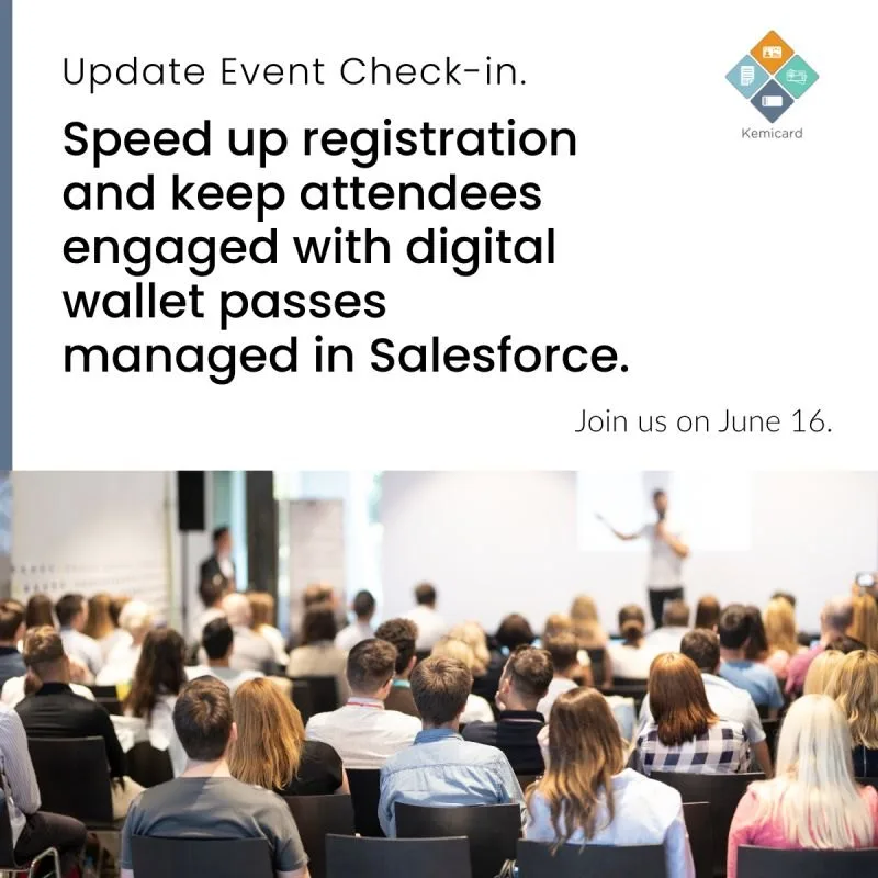 Speed up registration with digital wallet passes managed in Salesforce