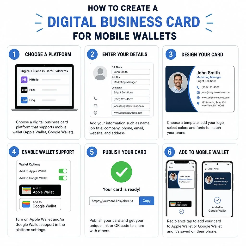 A law firm digital business card displayed on a smartphone