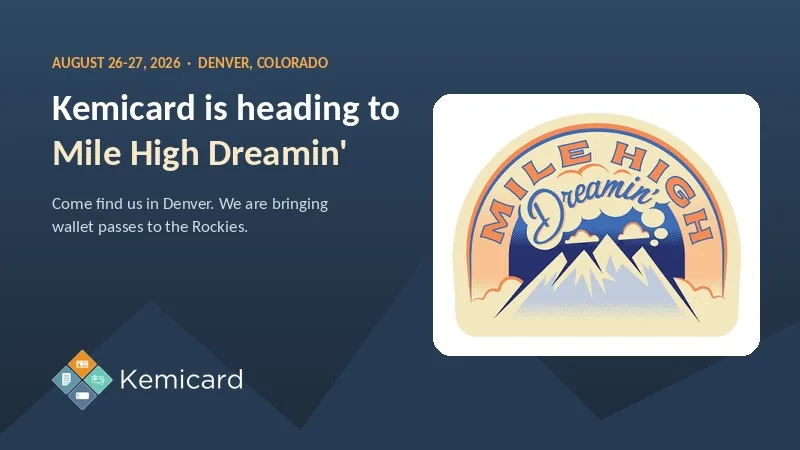 Kemicard is heading to Mile High Dreamin&rsquo; 2026 in Denver, Colorado