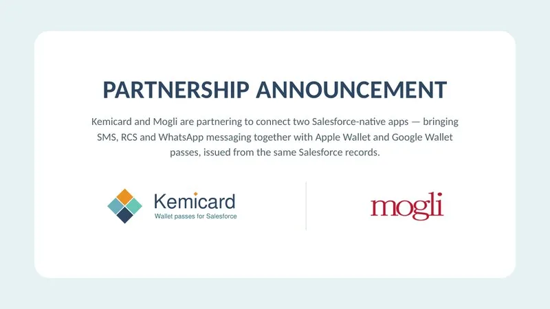 Kemicard and Mogli partnership announcement