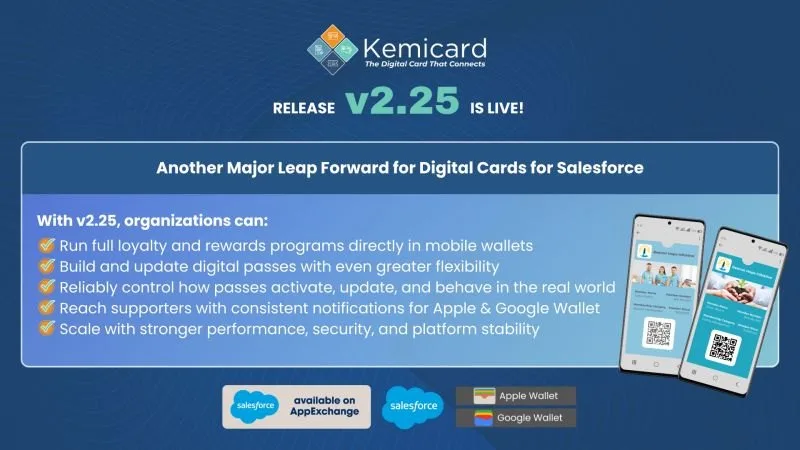 Kemicard release v2.25 is live